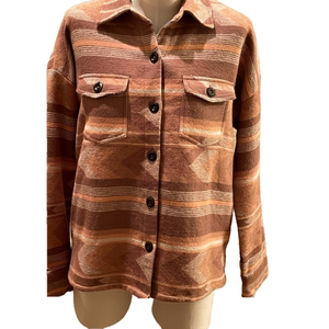 Rock and Roll Aztec Shirt Jacket NWT